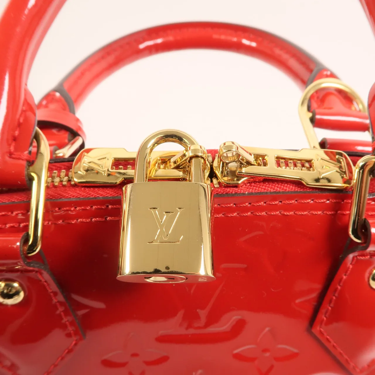 LOUIS VUITTON Alma M91606 2-Way Bag Leather 紅色 / Red Leather Rank A - Thumbnail 14