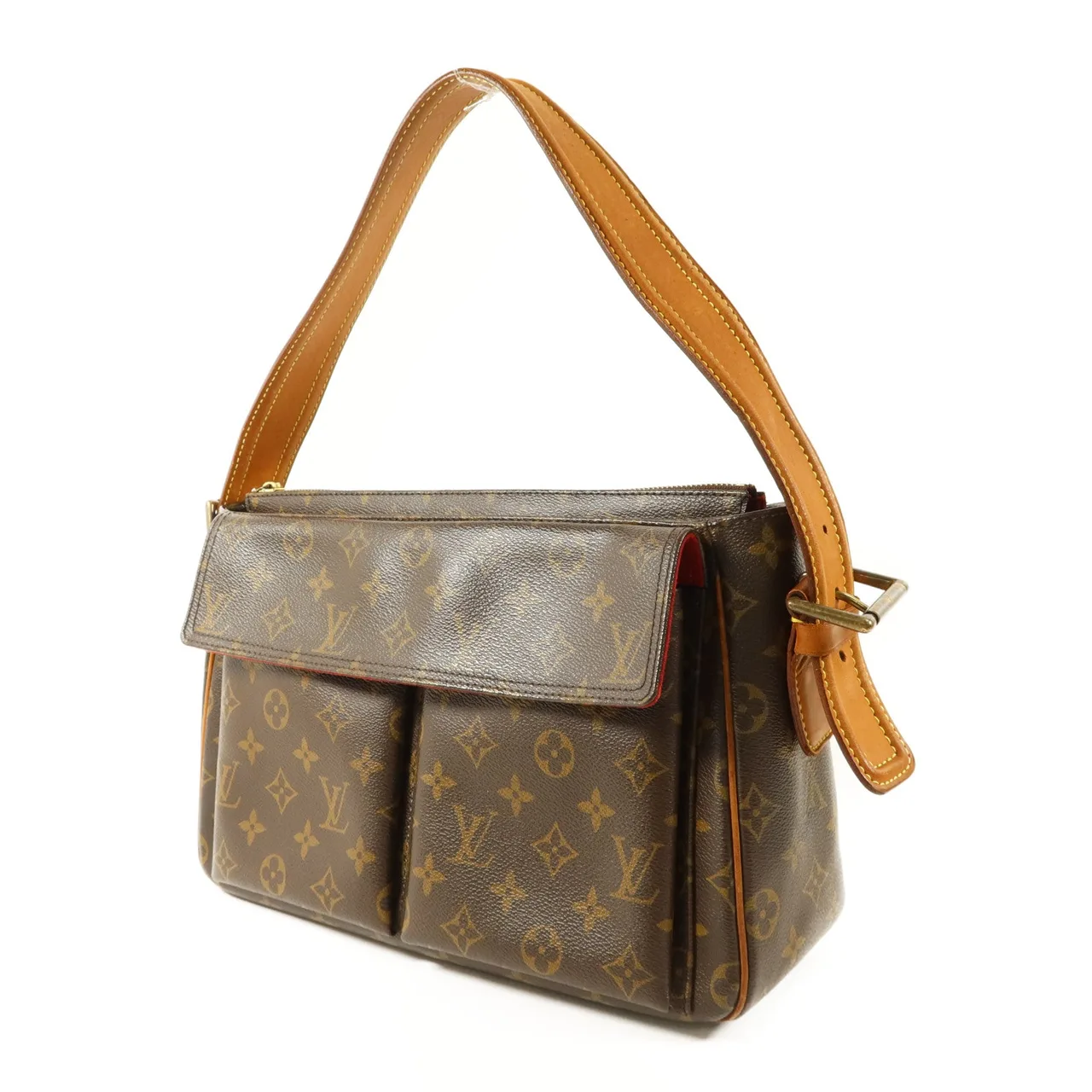 LOUIS VUITTON Viva Cite M51163 Shoulder Bag Coated Canvas 棕色 Coated Canvas Rank B - Thumbnail 3