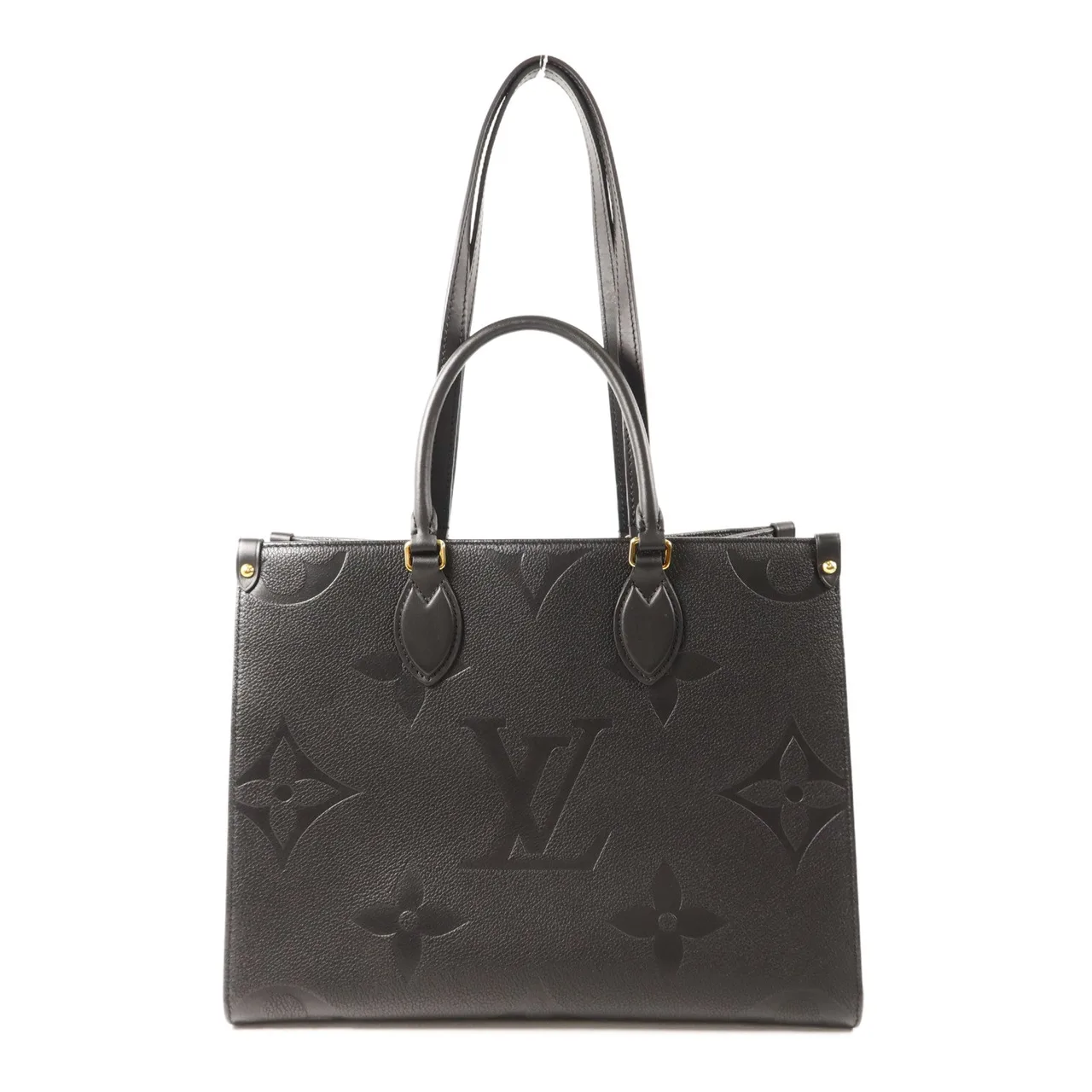 LOUIS VUITTON OnTheGo M45595 2-Way Bag Calfskin 黑色 Calfskin Rank A - Thumbnail 2