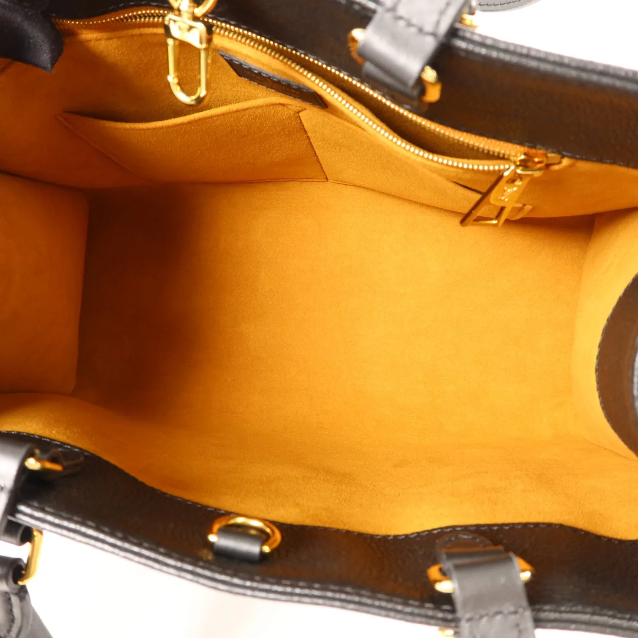 LOUIS VUITTON OnTheGo M45595 2-Way Bag Calfskin 黑色 Calfskin Rank A - Thumbnail 5