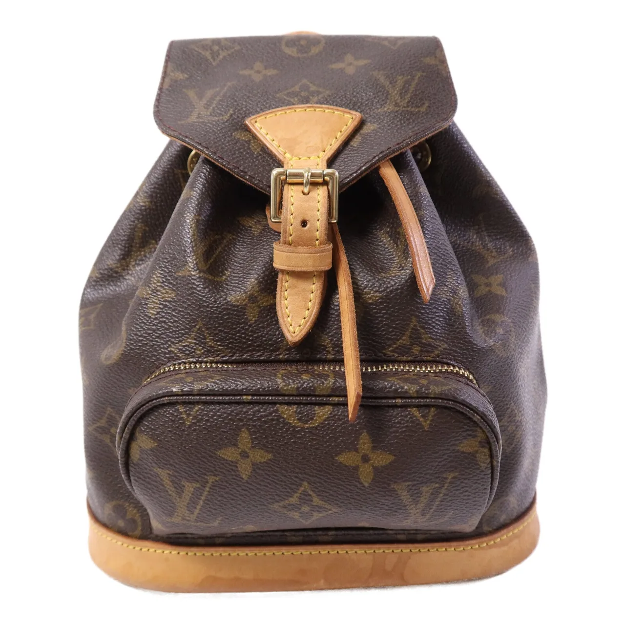 LOUIS VUITTON Montsouris M51136 背包 塗層帆布 棕色 / Brown