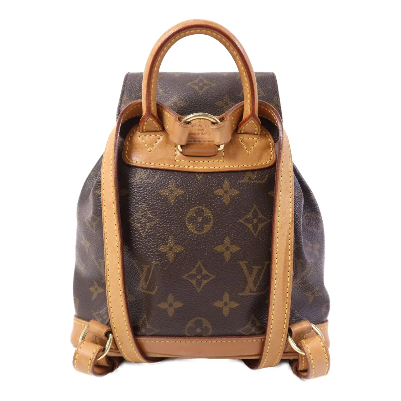 LOUIS VUITTON Montsouris M51136 背包 塗層帆布 棕色 / Brown 塗層帆布 中古品B - 縮圖 2