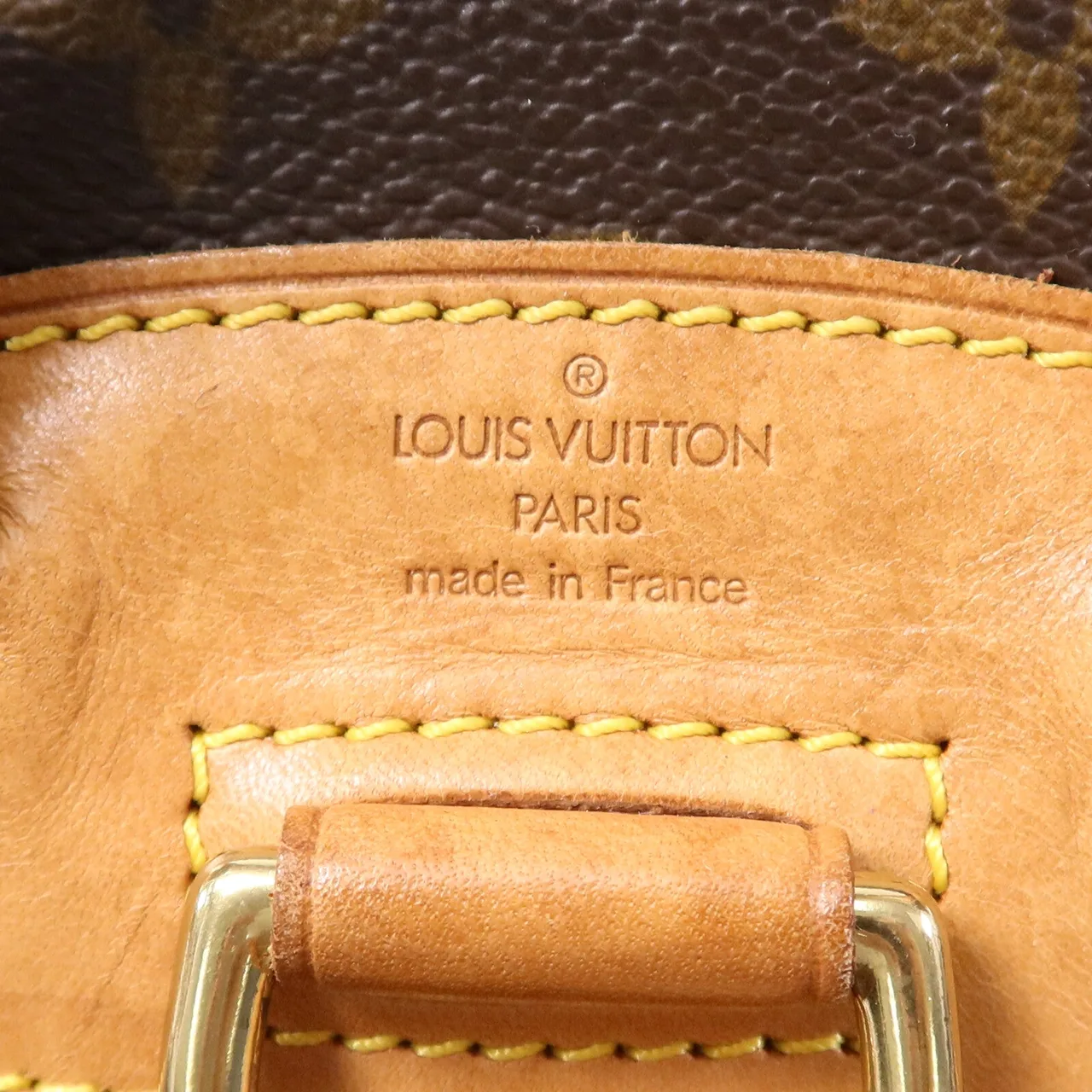 LOUIS VUITTON Montsouris M51136 背包 塗層帆布 棕色 / Brown 塗層帆布 中古品B - 縮圖 6
