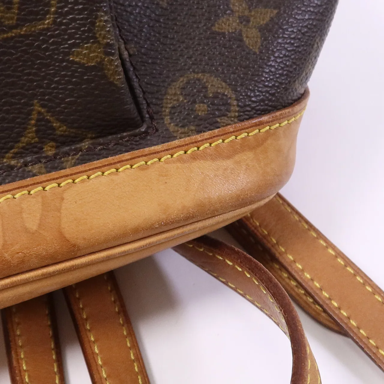LOUIS VUITTON Montsouris M51136 背包 塗層帆布 棕色 / Brown 塗層帆布 中古品B - 縮圖 15