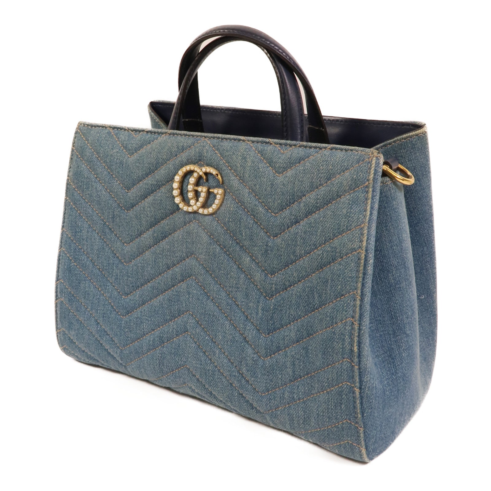LOUIS VUITTON 448054 兩用包 denim 3