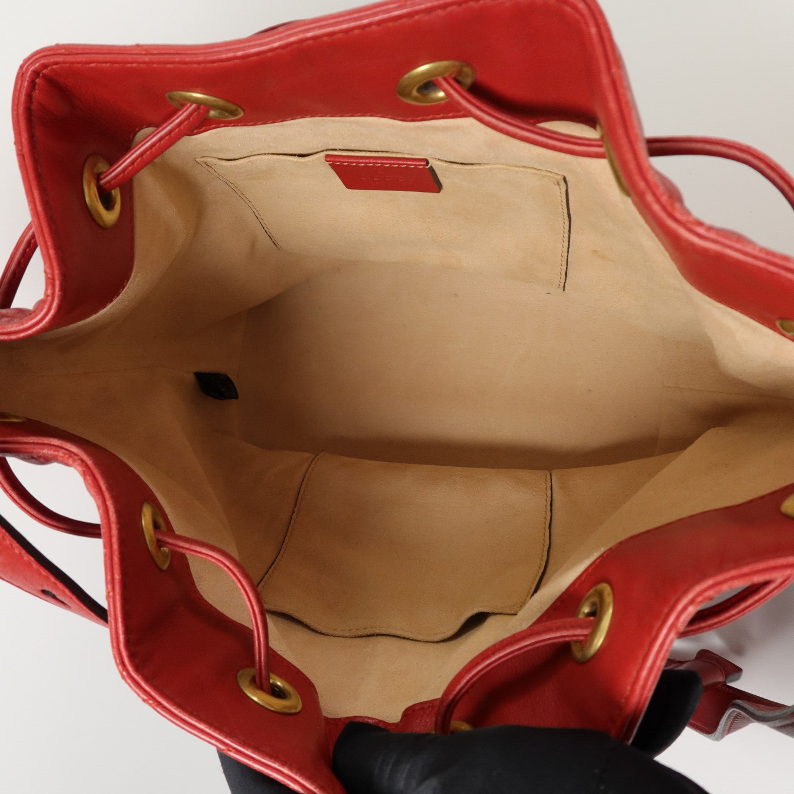 LOUIS VUITTON Bucket 476674 兩用包 牛皮 5