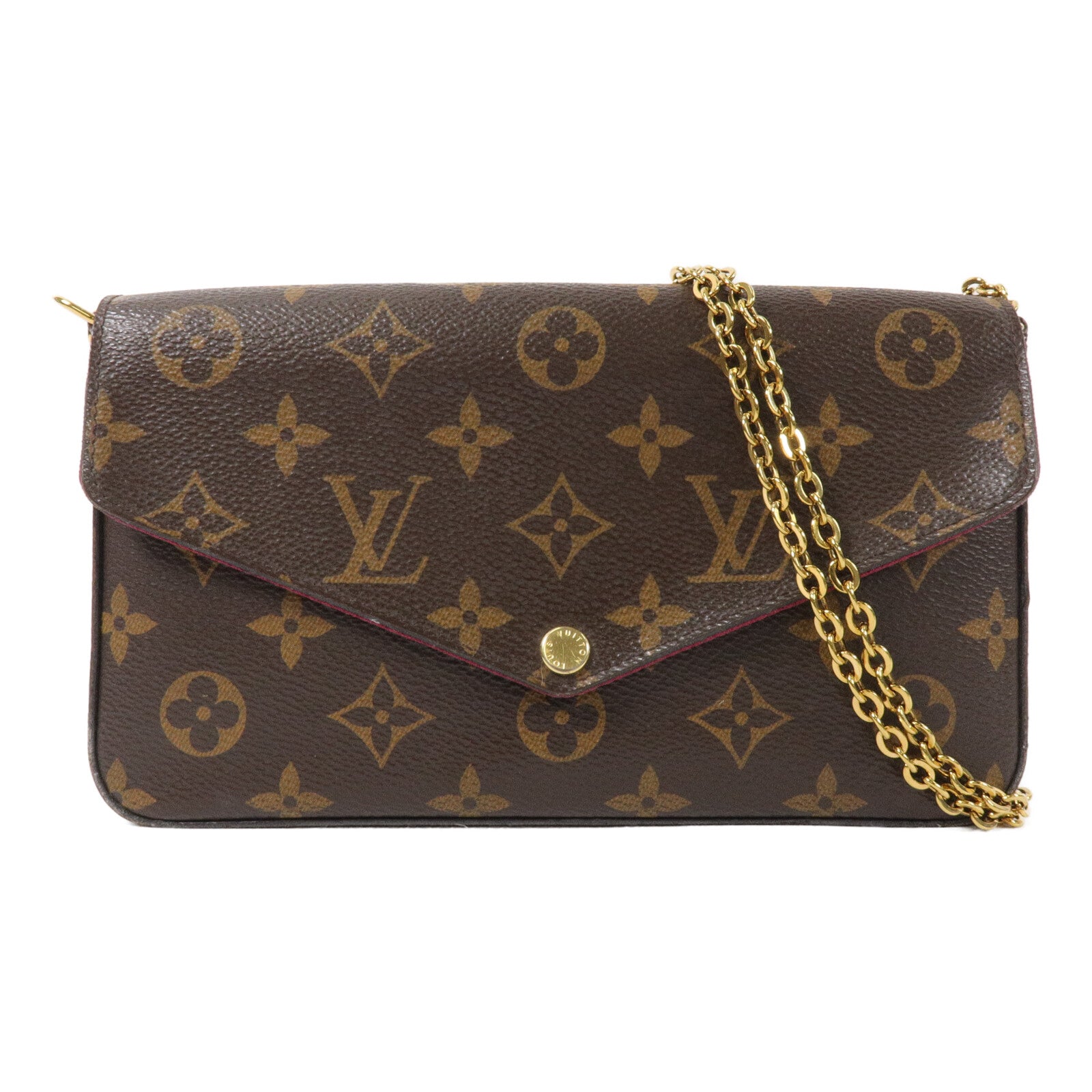 LOUIS VUITTON Felicie M87896 Shoulder Bag Coated Canvas