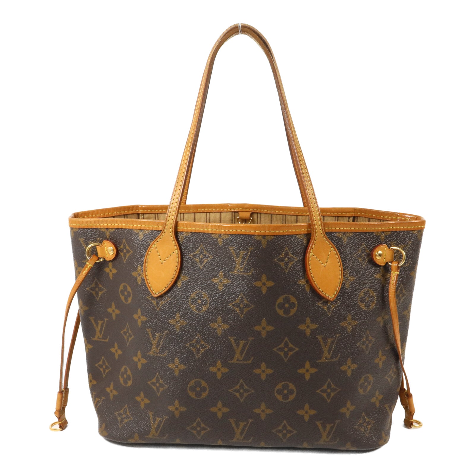 LOUIS VUITTON Neverfull M40155 Tote Bag Coated Canvas