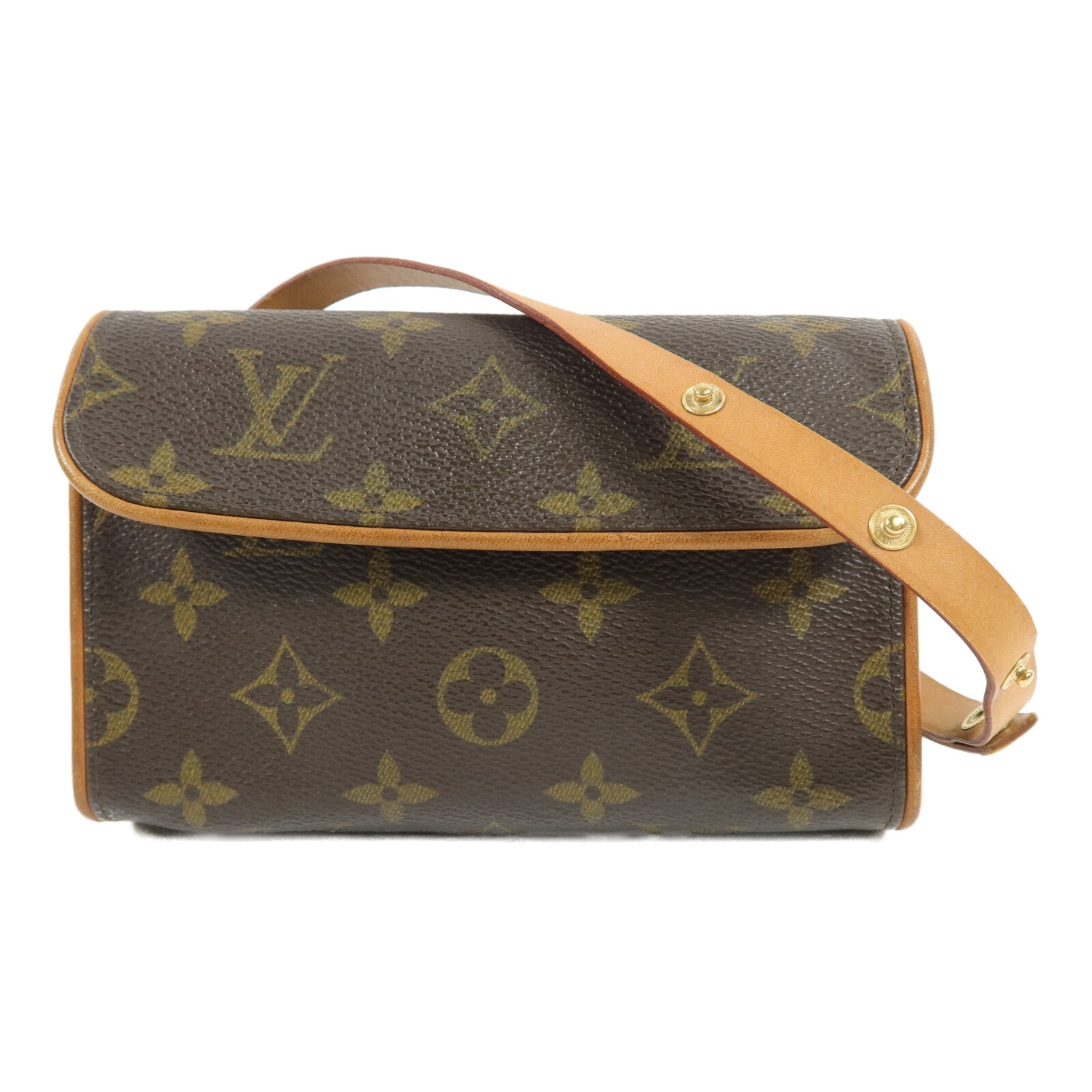 LOUIS VUITTON Pochette Florentine M51855 Belt Bag Coated Canvas
