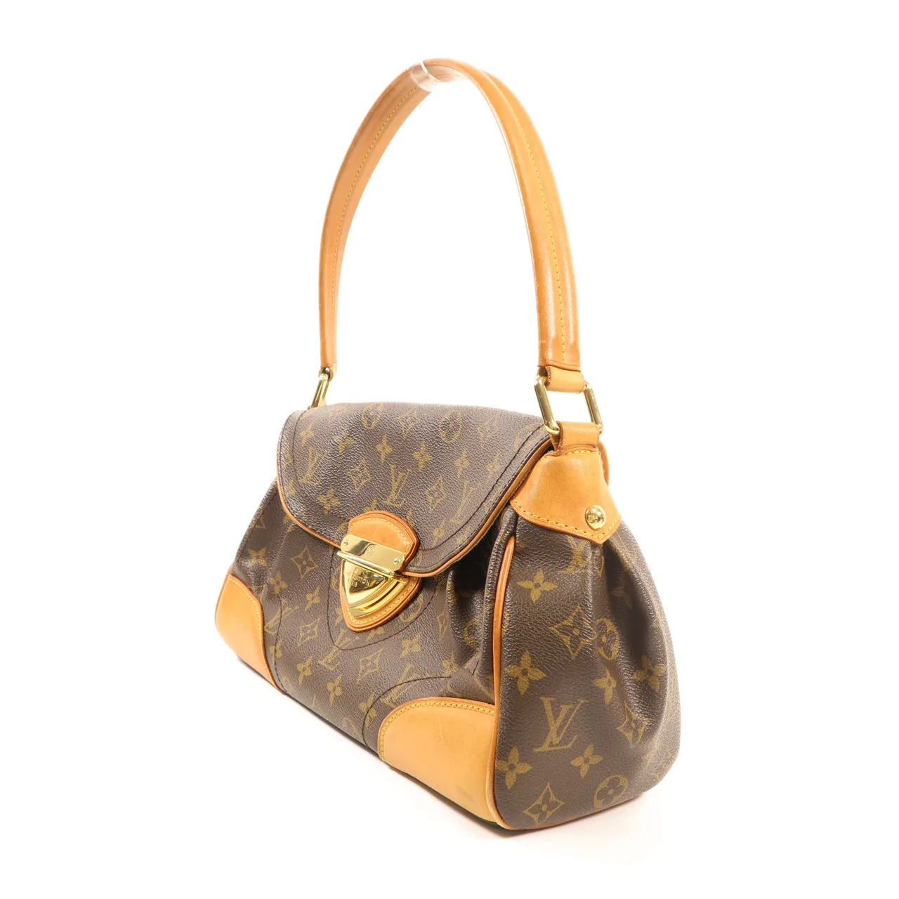LOUIS VUITTON Beverly M40121 肩背包 塗層帆布 棕色 塗層帆布 中古品B - 縮圖 3