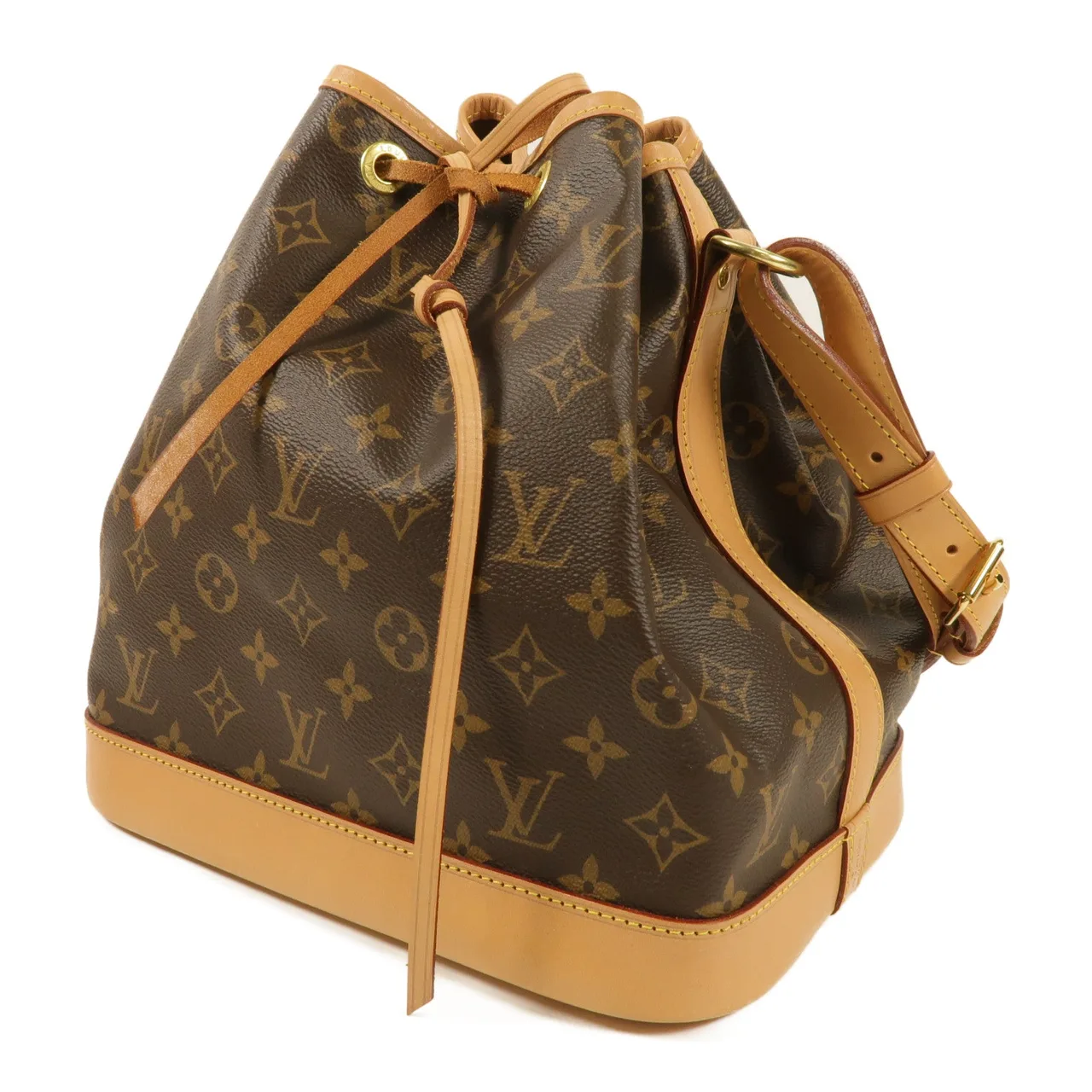 LOUIS VUITTON Noe M46984 肩背包 塗層帆布 棕色 塗層帆布 中古品A - 縮圖 4