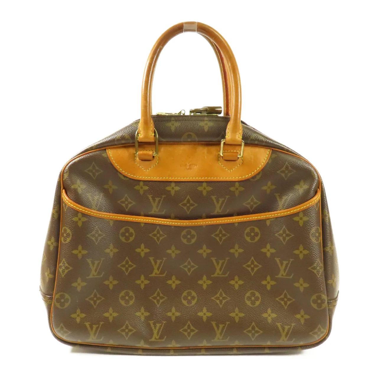 LOUIS VUITTON Deauville M47270 手提包 塗層帆布 棕色 / Brown