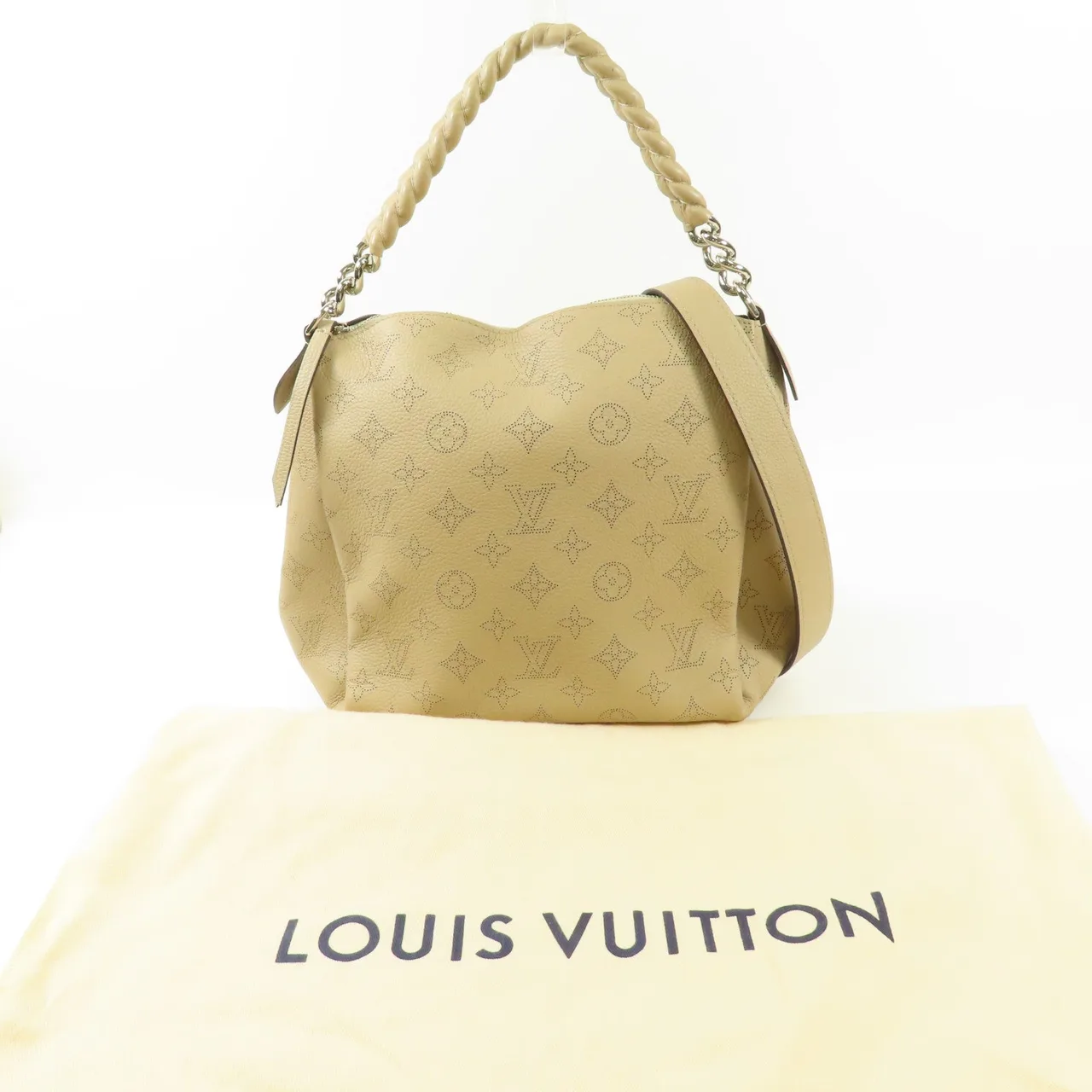 LOUIS VUITTON M51767 兩用包 牛皮 米色 牛皮 中古品B - 縮圖 14