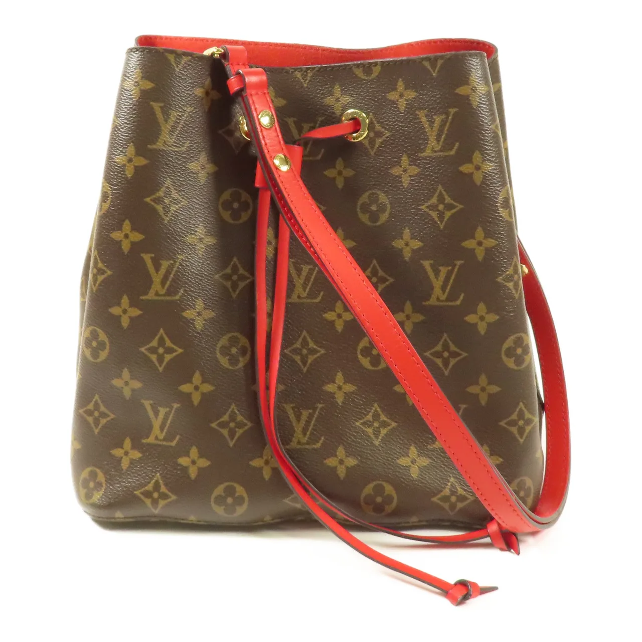 LOUIS VUITTON NeoNoe M44021 肩背包 塗層帆布 紅色 / Red