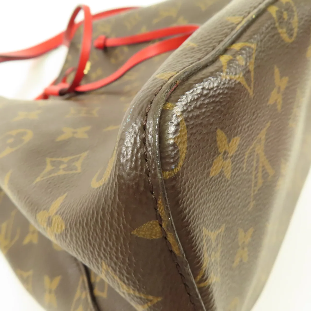 LOUIS VUITTON NeoNoe M44021 肩背包 塗層帆布 紅色 / Red 塗層帆布 中古品B - 縮圖 5