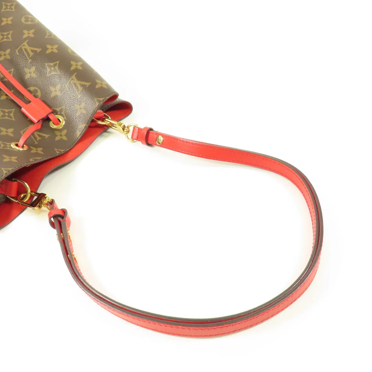LOUIS VUITTON NeoNoe M44021 肩背包 塗層帆布 紅色 / Red 塗層帆布 中古品B - 縮圖 9