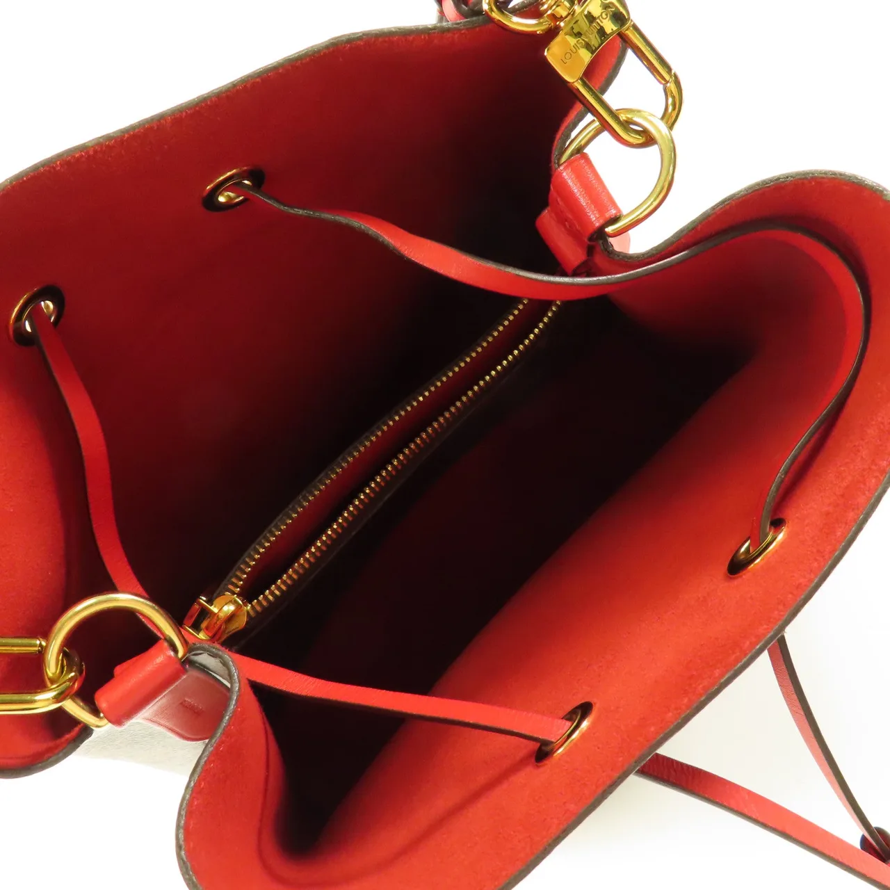 LOUIS VUITTON NeoNoe M44021 肩背包 塗層帆布 紅色 / Red 塗層帆布 中古品B - 縮圖 11