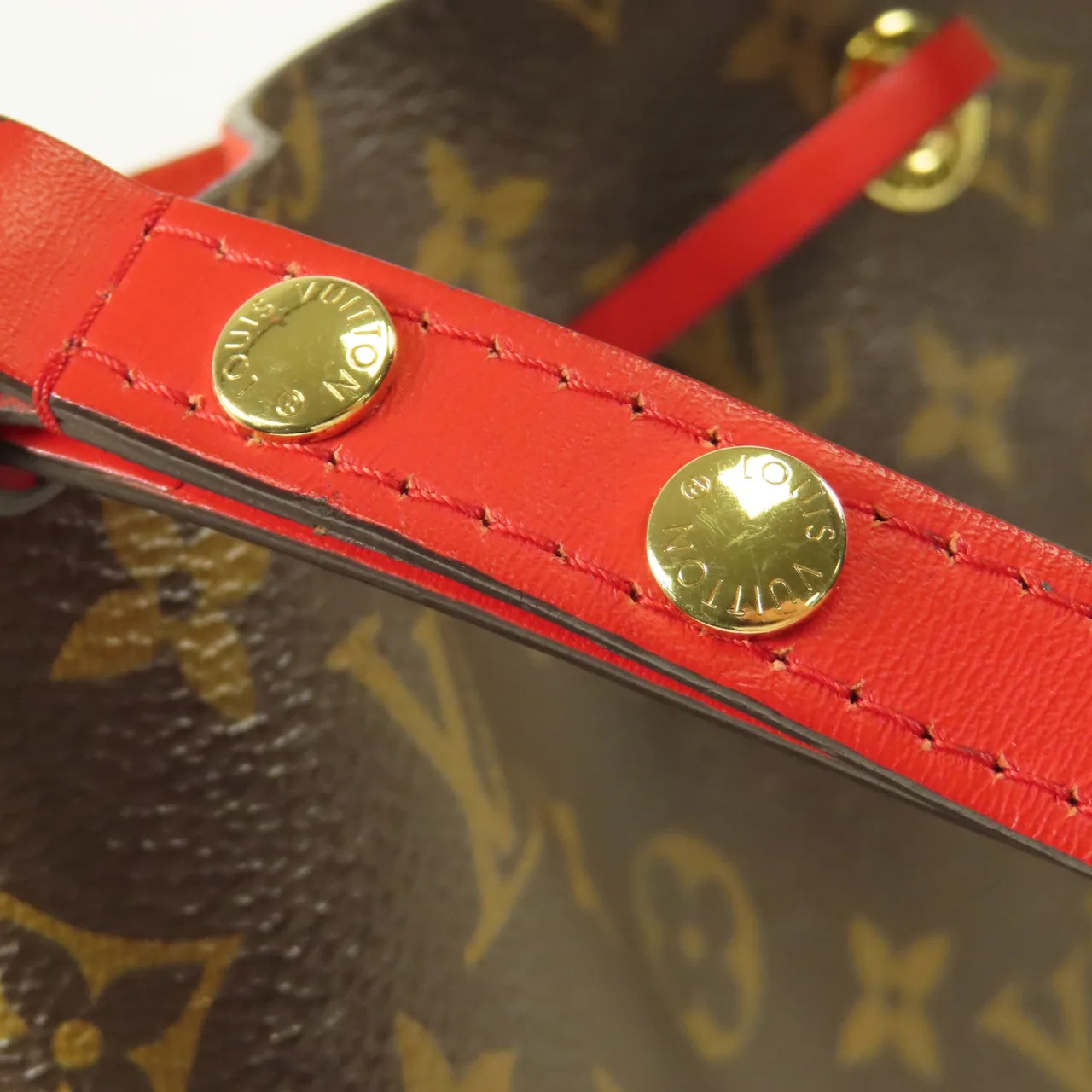 LOUIS VUITTON NeoNoe M44021 肩背包 塗層帆布 紅色 / Red 塗層帆布 中古品B - 縮圖 13