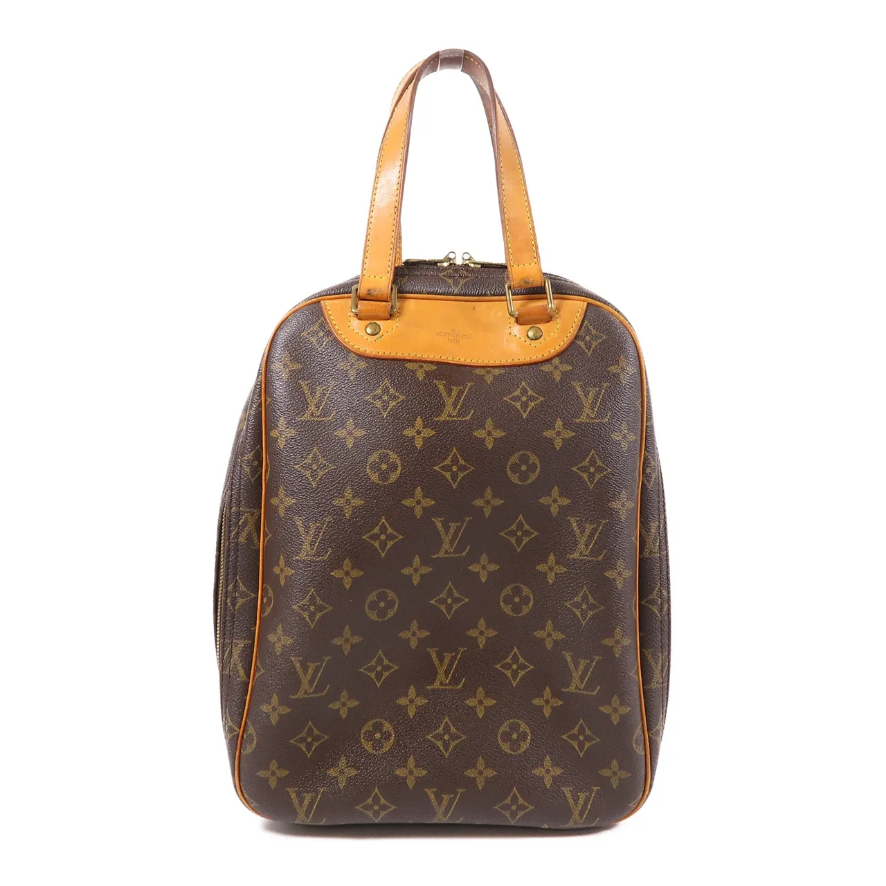 LOUIS VUITTON Excursion M41450 Handbag Coated Canvas 棕色