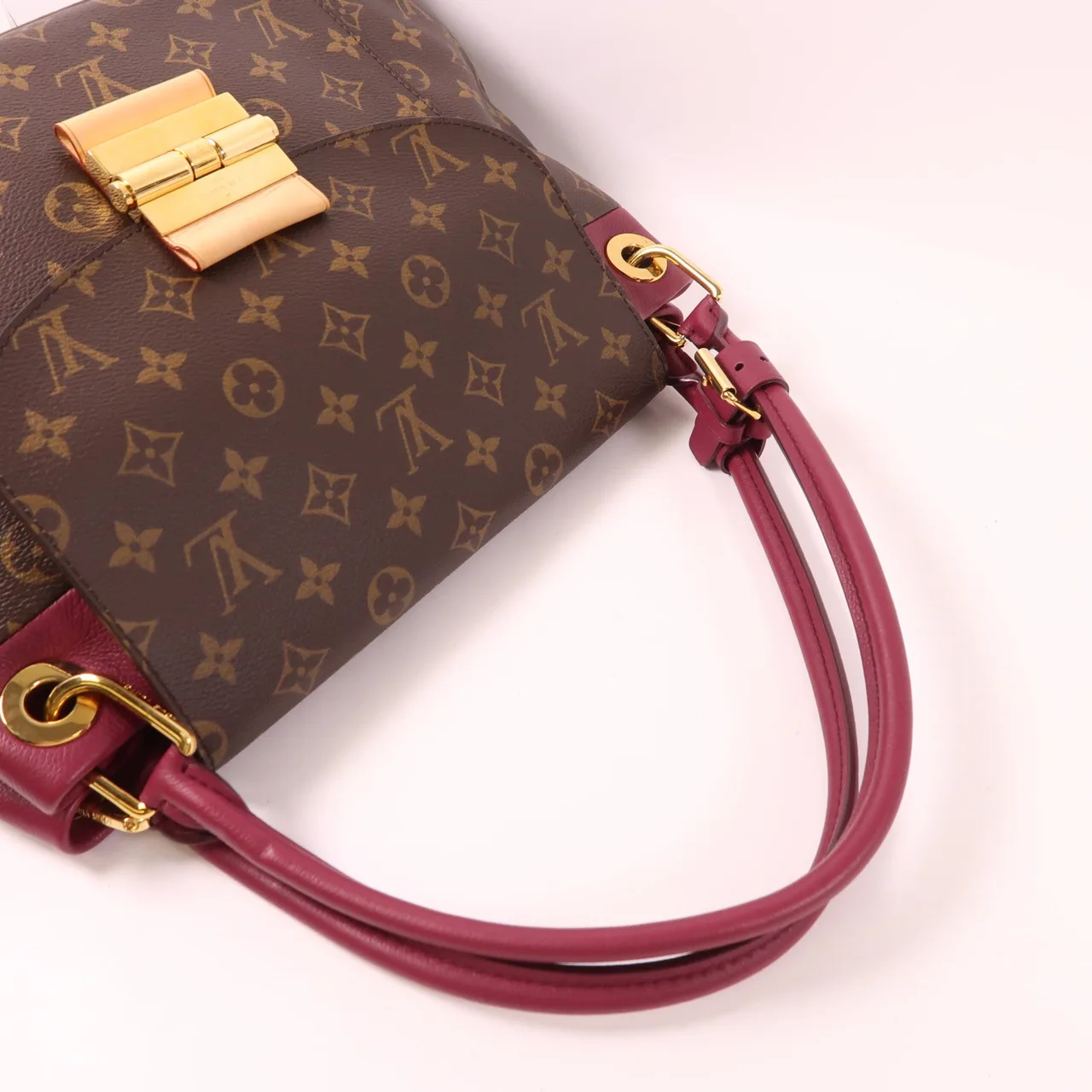 LOUIS VUITTON M40579 肩背包 塗層帆布 棕色 / 紅色 / Red 塗層帆布 中古品A - 縮圖 5