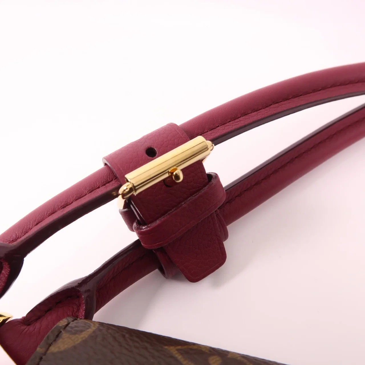 LOUIS VUITTON M40579 肩背包 塗層帆布 棕色 / 紅色 / Red 塗層帆布 中古品A - 縮圖 10