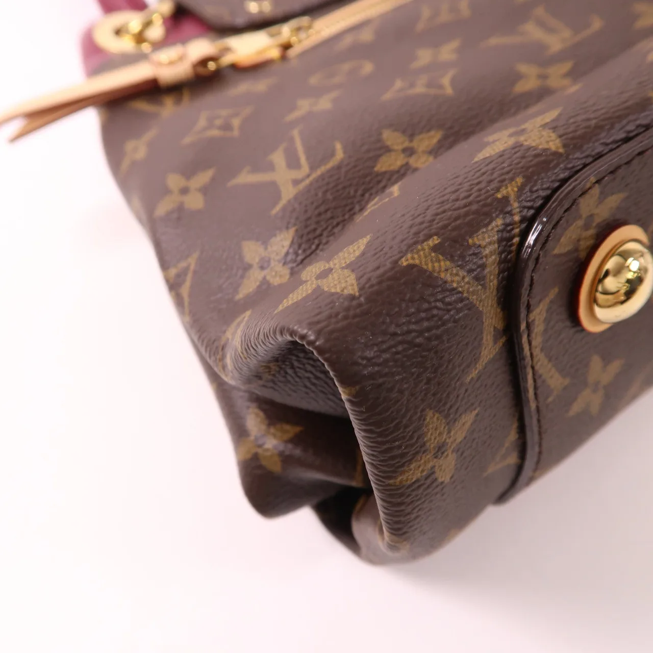 LOUIS VUITTON M40579 肩背包 塗層帆布 棕色 / 紅色 / Red 塗層帆布 中古品A - 縮圖 14