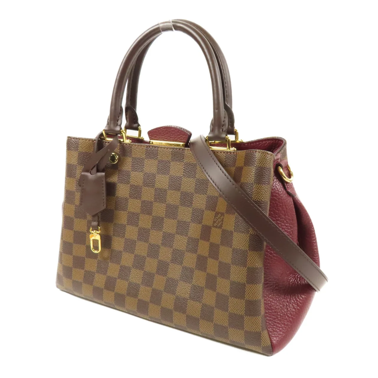 LOUIS VUITTON Brittany N41675 兩用包 塗層帆布 棕色 塗層帆布 中古品A - 縮圖 3