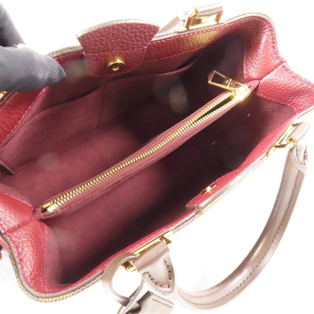 LOUIS VUITTON Brittany N41675 兩用包 塗層帆布 棕色 塗層帆布 中古品A - 縮圖 15