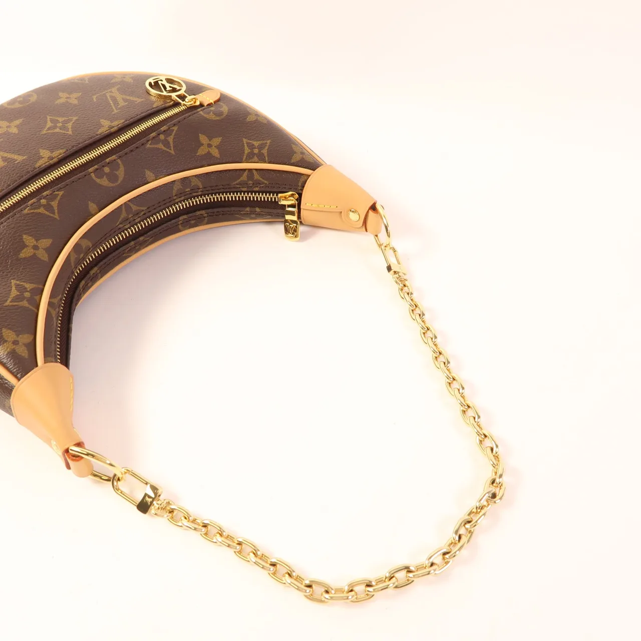 LOUIS VUITTON Loop M81098 肩背包 塗層帆布 棕色 塗層帆布 中古品A - 縮圖 6