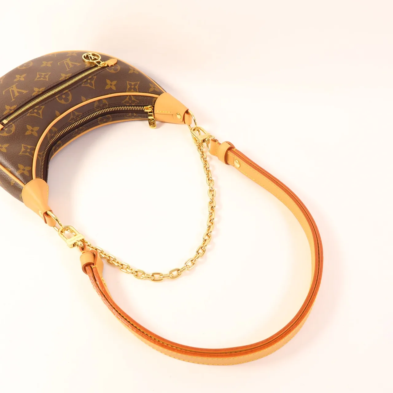 LOUIS VUITTON Loop M81098 肩背包 塗層帆布 棕色 塗層帆布 中古品A - 縮圖 7