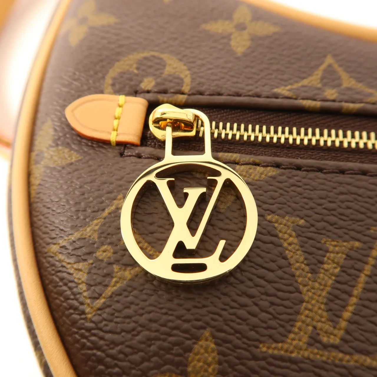 LOUIS VUITTON Loop M81098 肩背包 塗層帆布 棕色 塗層帆布 中古品A - 縮圖 9