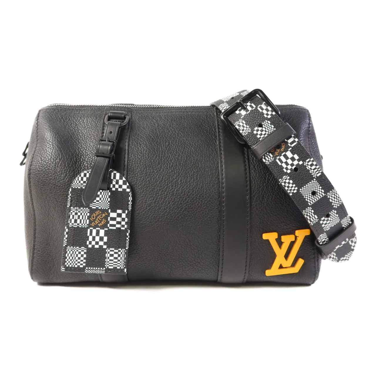 LOUIS VUITTON Keepall M57417 肩背包 牛皮 黑色 / Black