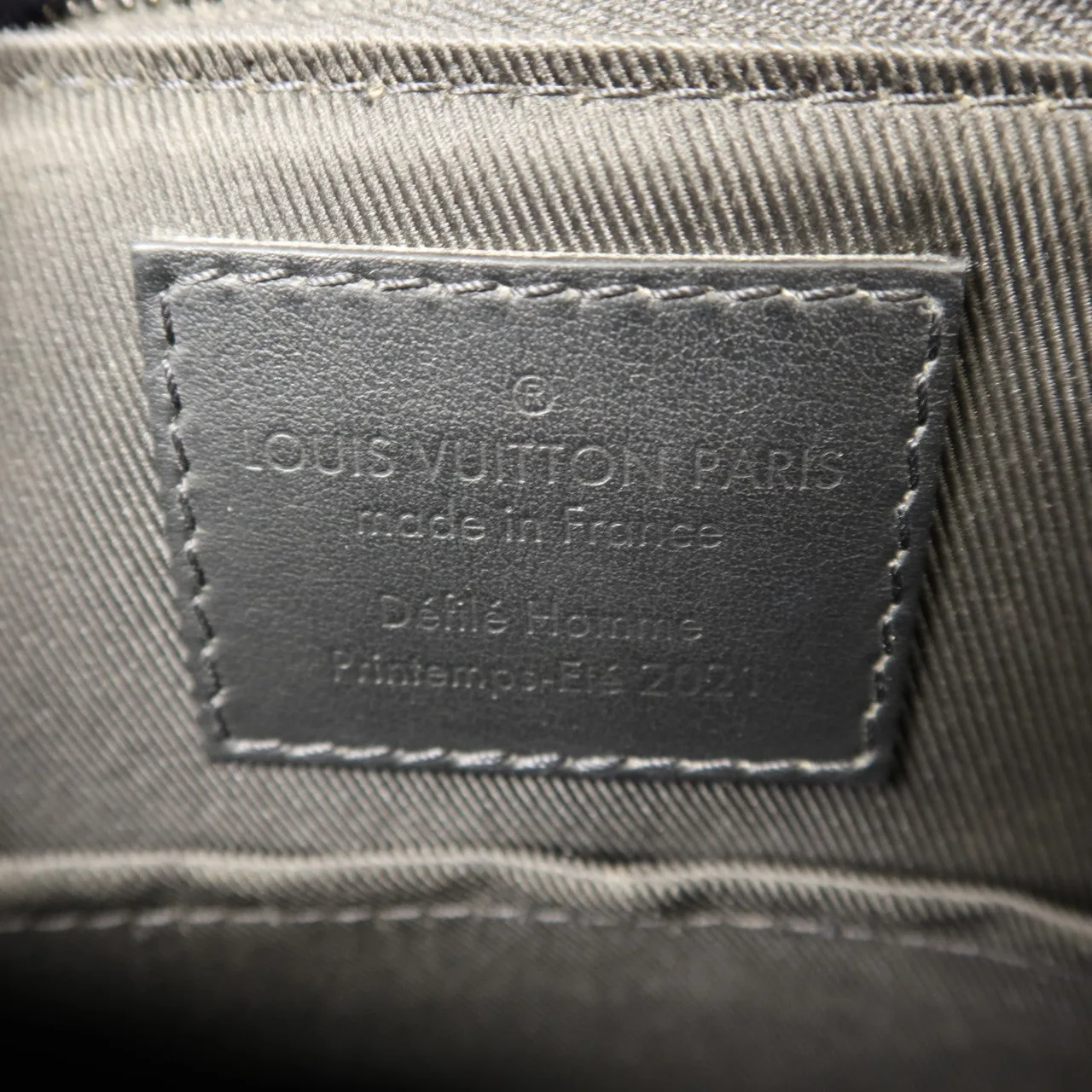 LOUIS VUITTON Keepall M57417 肩背包 牛皮 黑色 / Black 牛皮 中古品B - 縮圖 7