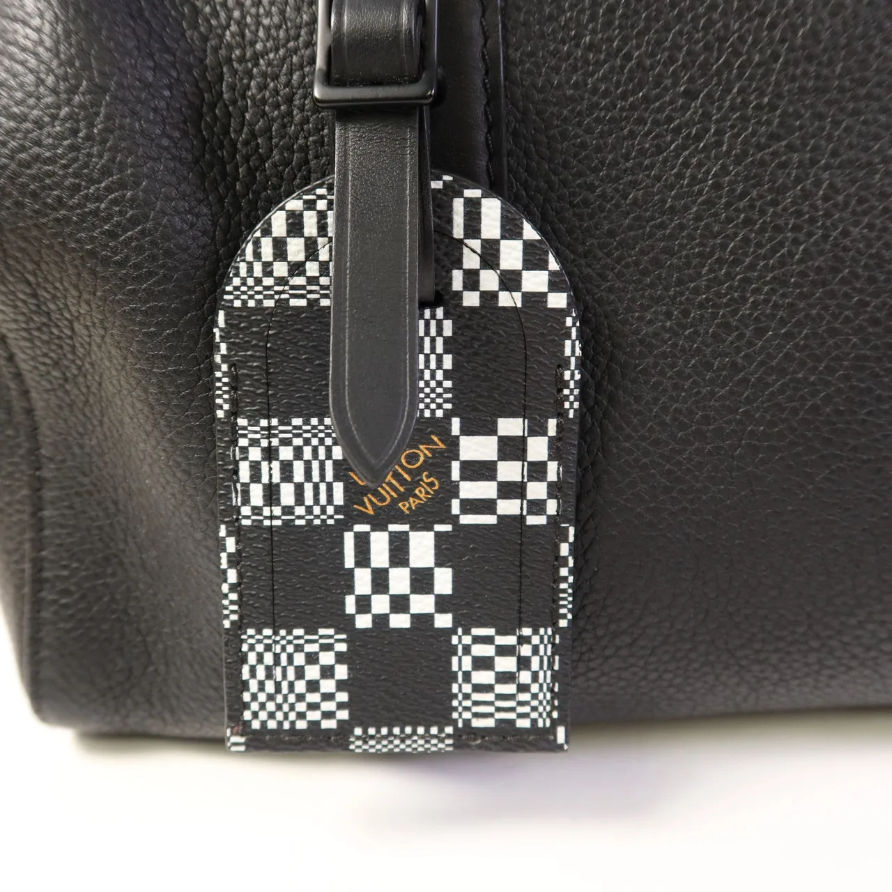 LOUIS VUITTON Keepall M57417 肩背包 牛皮 黑色 / Black 牛皮 中古品B - 縮圖 9