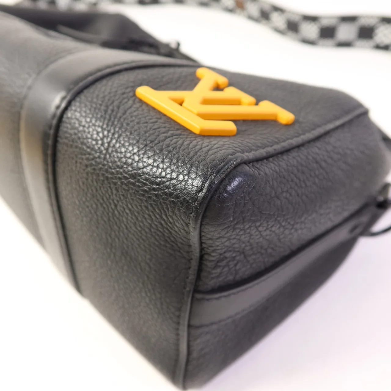 LOUIS VUITTON Keepall M57417 肩背包 牛皮 黑色 / Black 牛皮 中古品B - 縮圖 14