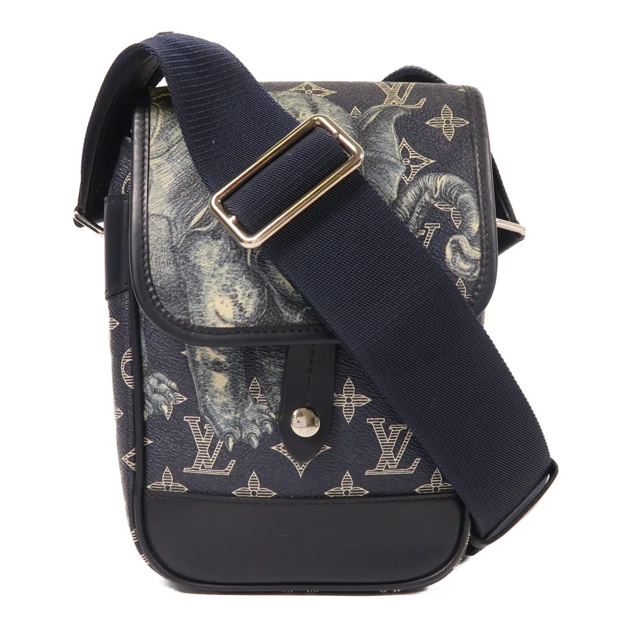 LOUIS VUITTON M54246 肩背包 塗層帆布 藍色 / Blue