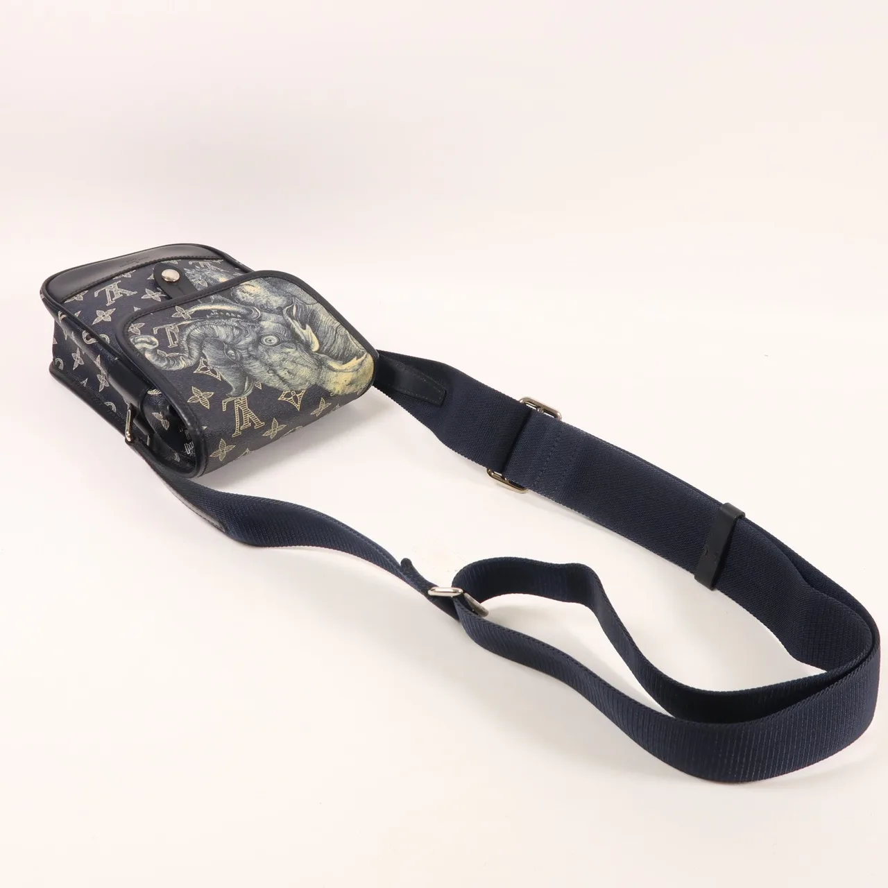 LOUIS VUITTON M54246 肩背包 塗層帆布 藍色 / Blue 塗層帆布 中古品B - 縮圖 7