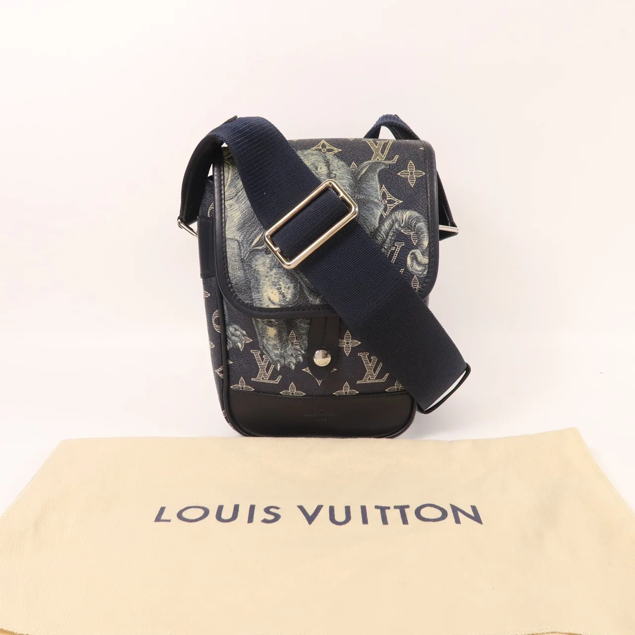 LOUIS VUITTON M54246 肩背包 塗層帆布 藍色 / Blue 塗層帆布 中古品B - 縮圖 8