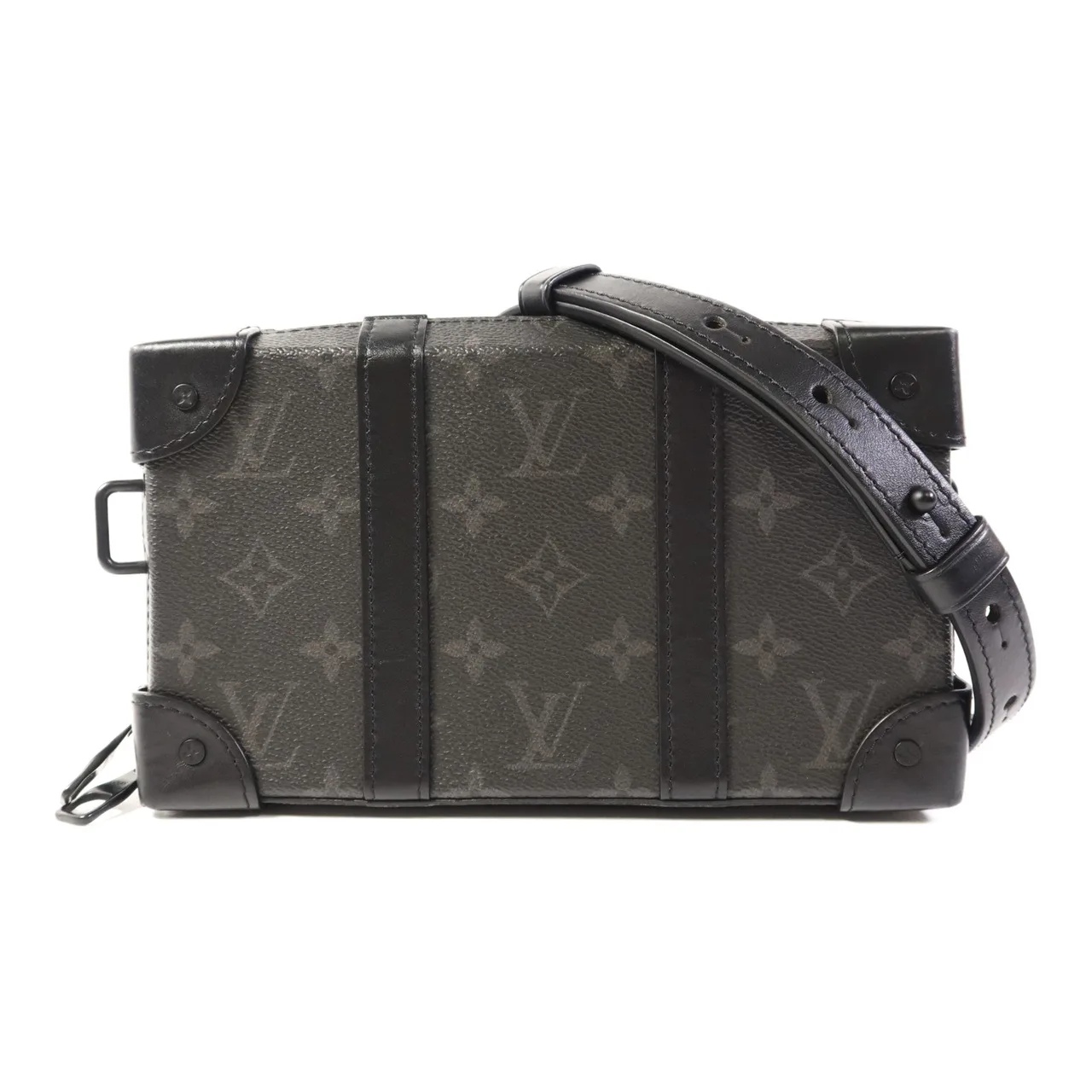 LOUIS VUITTON Soft Trunk M69838 肩背包 塗層帆布 黑色 / Black