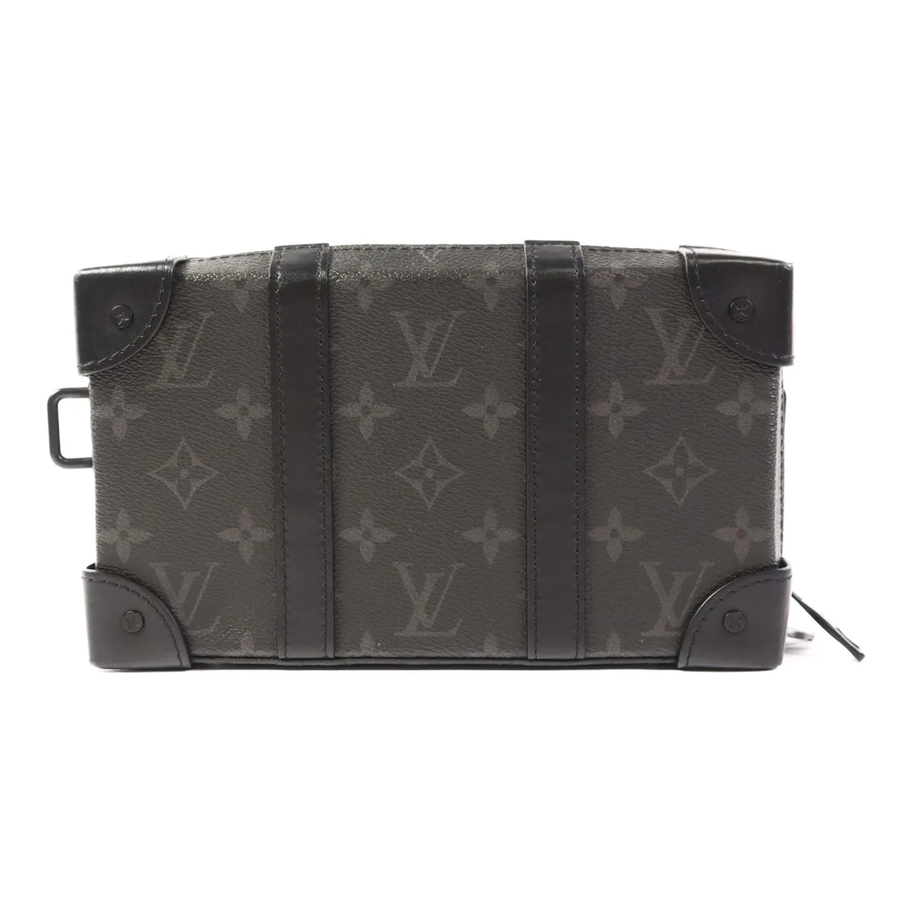 LOUIS VUITTON Soft Trunk M69838 肩背包 塗層帆布 黑色 / Black 塗層帆布 中古品A - 縮圖 2
