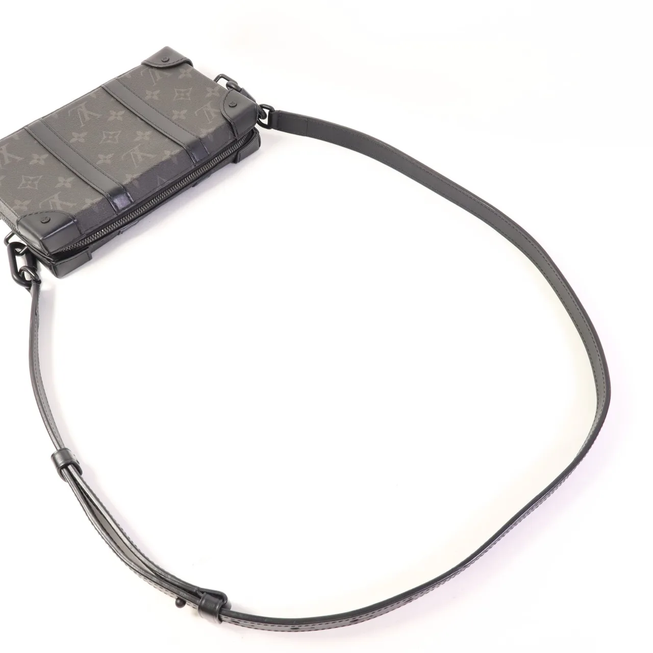 LOUIS VUITTON Soft Trunk M69838 肩背包 塗層帆布 黑色 / Black 塗層帆布 中古品A - 縮圖 7