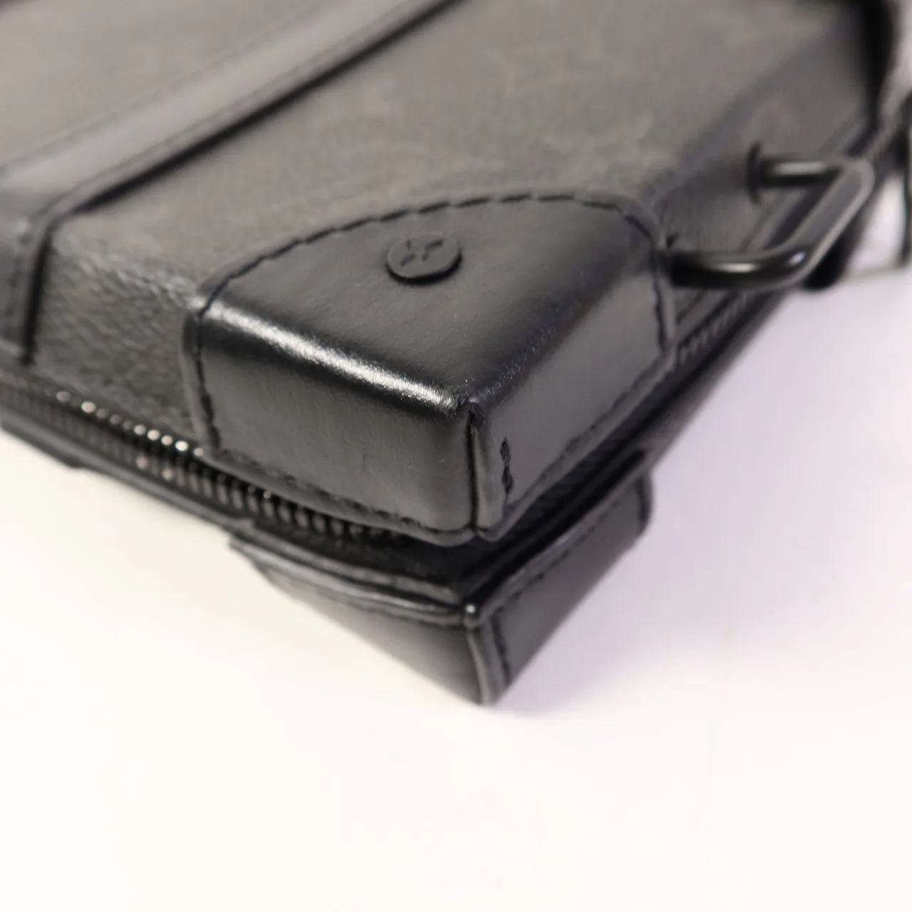 LOUIS VUITTON Soft Trunk M69838 肩背包 塗層帆布 黑色 / Black 塗層帆布 中古品A - 縮圖 15