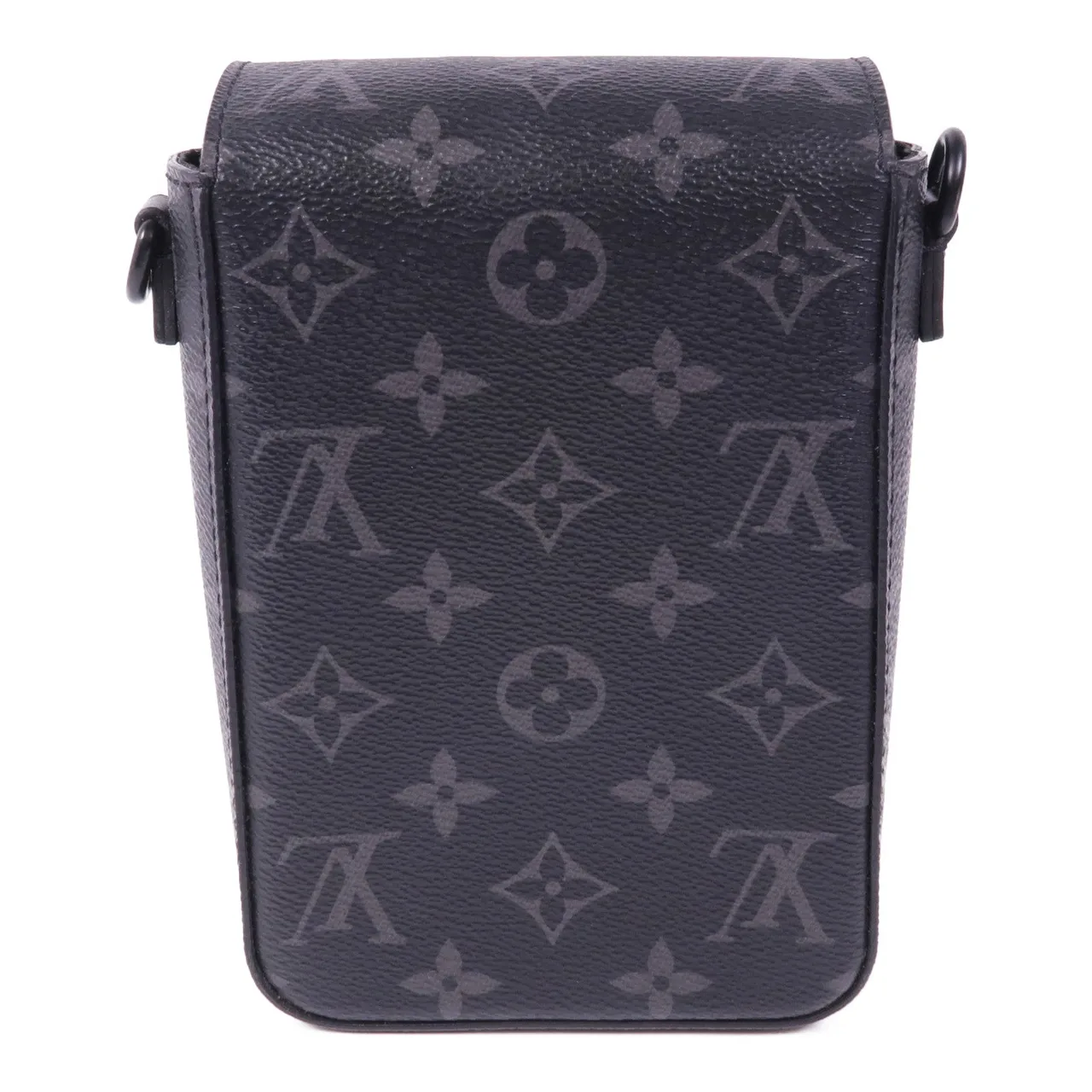 LOUIS VUITTON S-Lock M82252 肩背包 塗層帆布 黑色 塗層帆布 中古品B - 縮圖 2