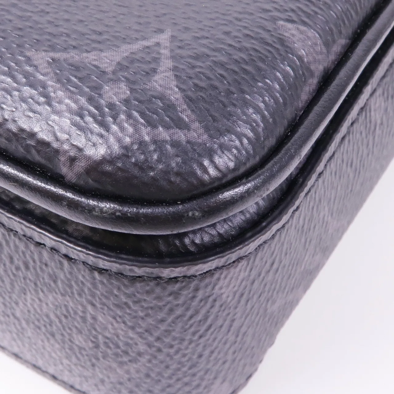 LOUIS VUITTON S-Lock M82252 肩背包 塗層帆布 黑色 塗層帆布 中古品B - 縮圖 7