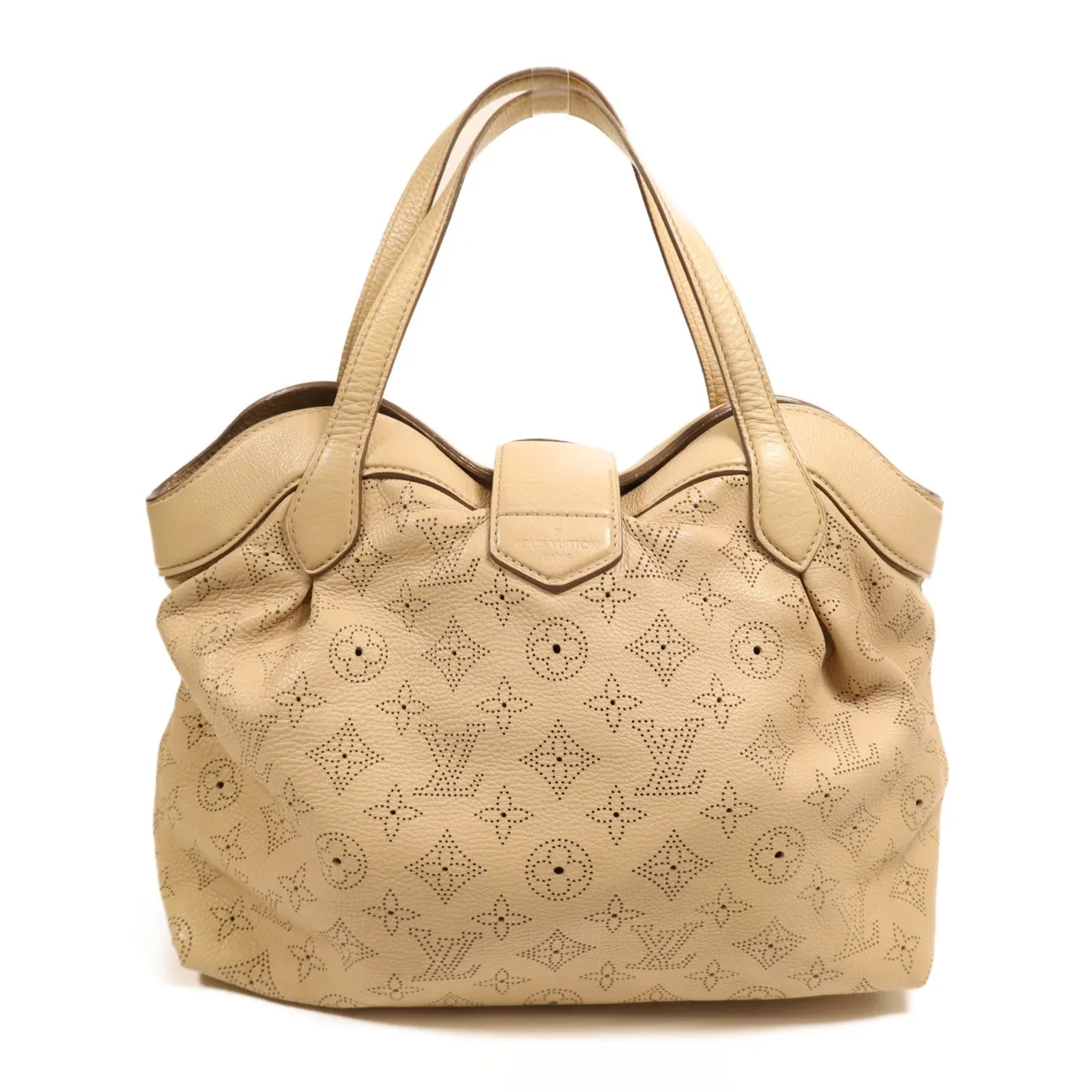 LOUIS VUITTON M93081 手提包 牛皮 米色 / Beige 牛皮 中古品B - 縮圖 2