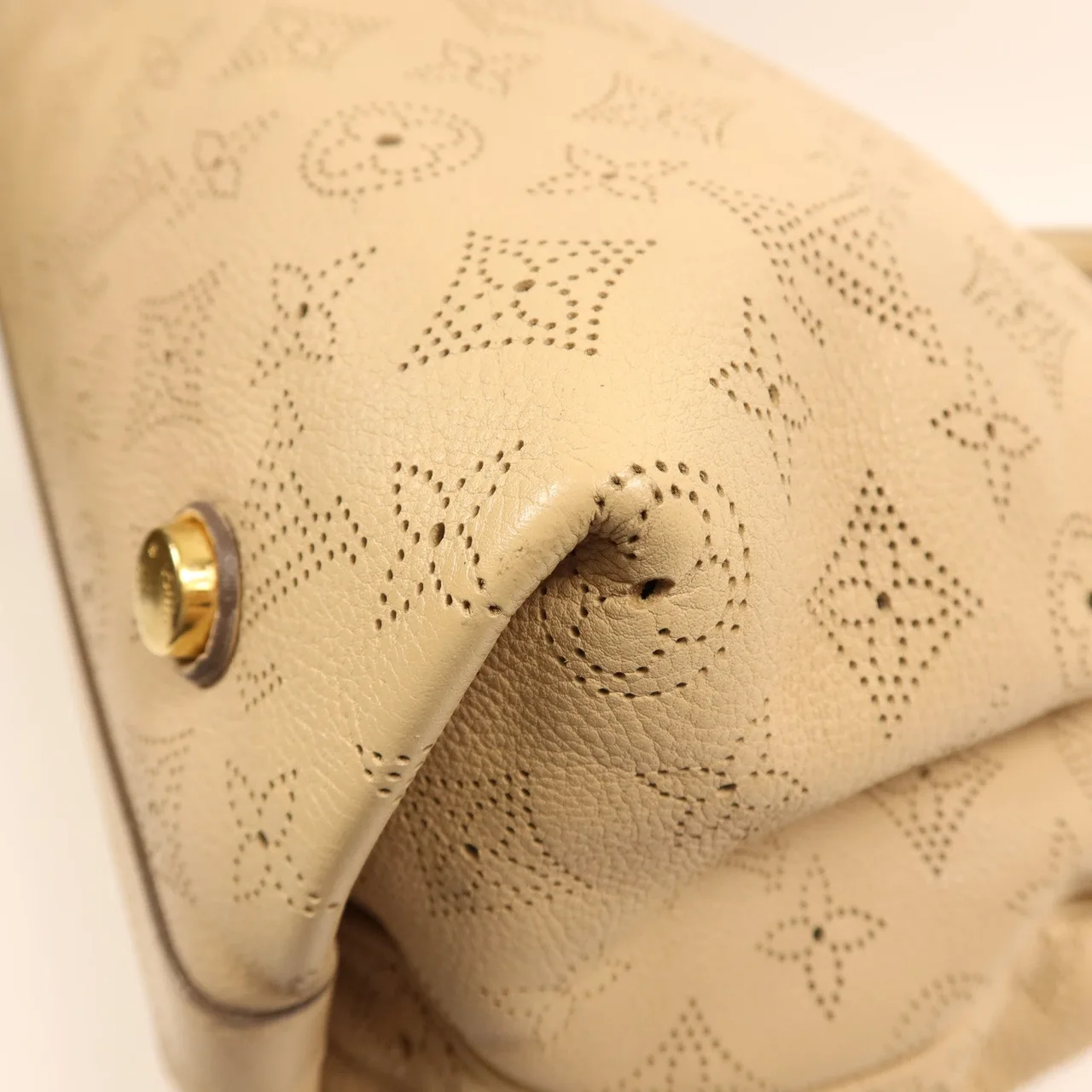 LOUIS VUITTON M93081 手提包 牛皮 米色 / Beige 牛皮 中古品B - 縮圖 5
