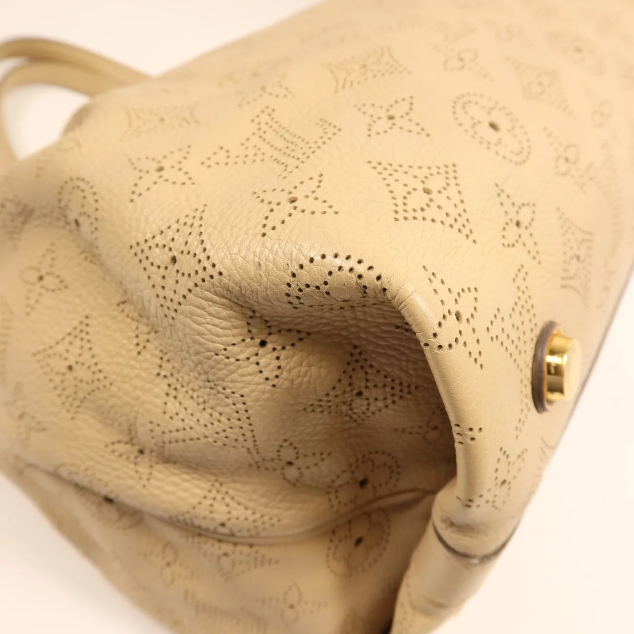 LOUIS VUITTON M93081 手提包 牛皮 米色 / Beige 牛皮 中古品B - 縮圖 6