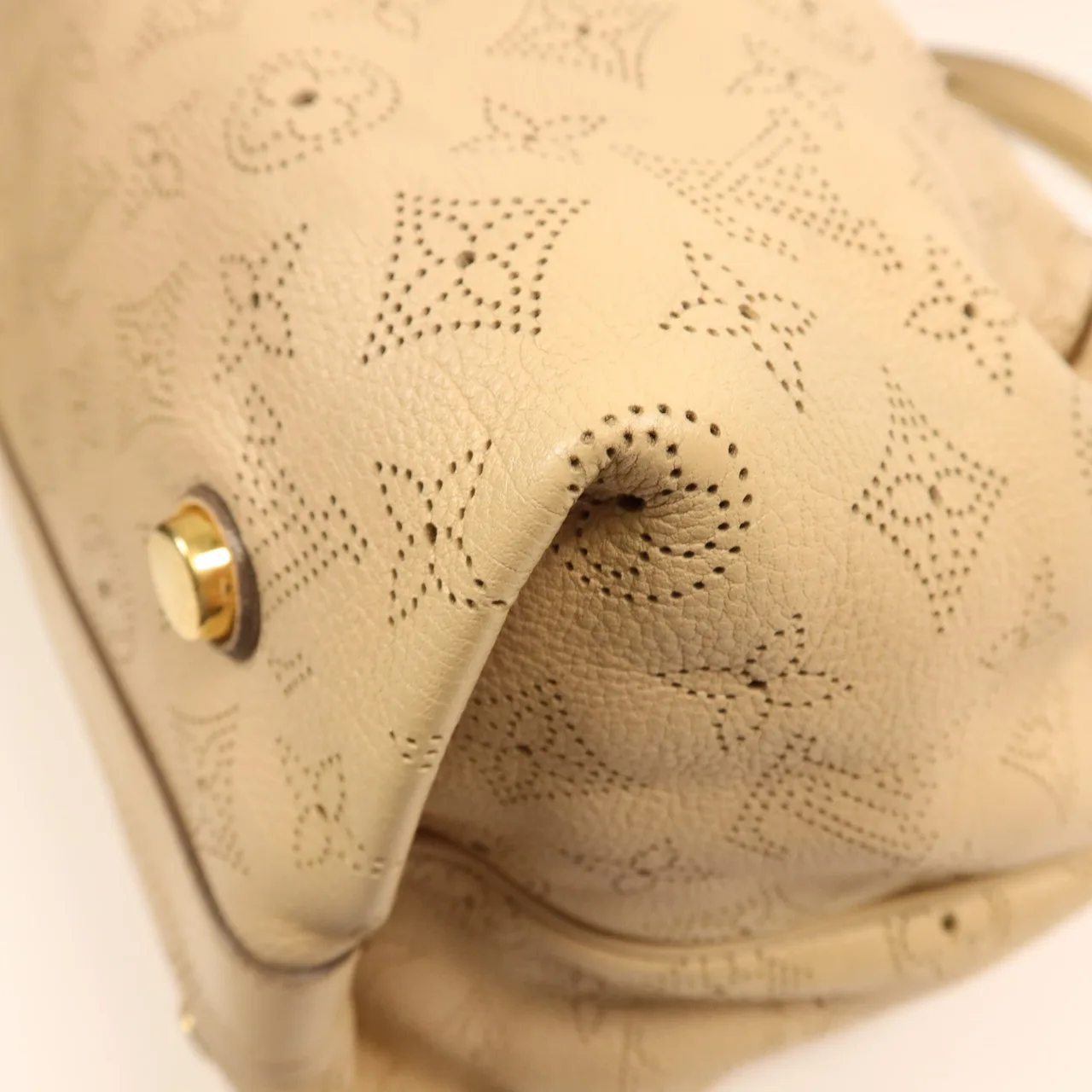 LOUIS VUITTON M93081 手提包 牛皮 米色 / Beige 牛皮 中古品B - 縮圖 7