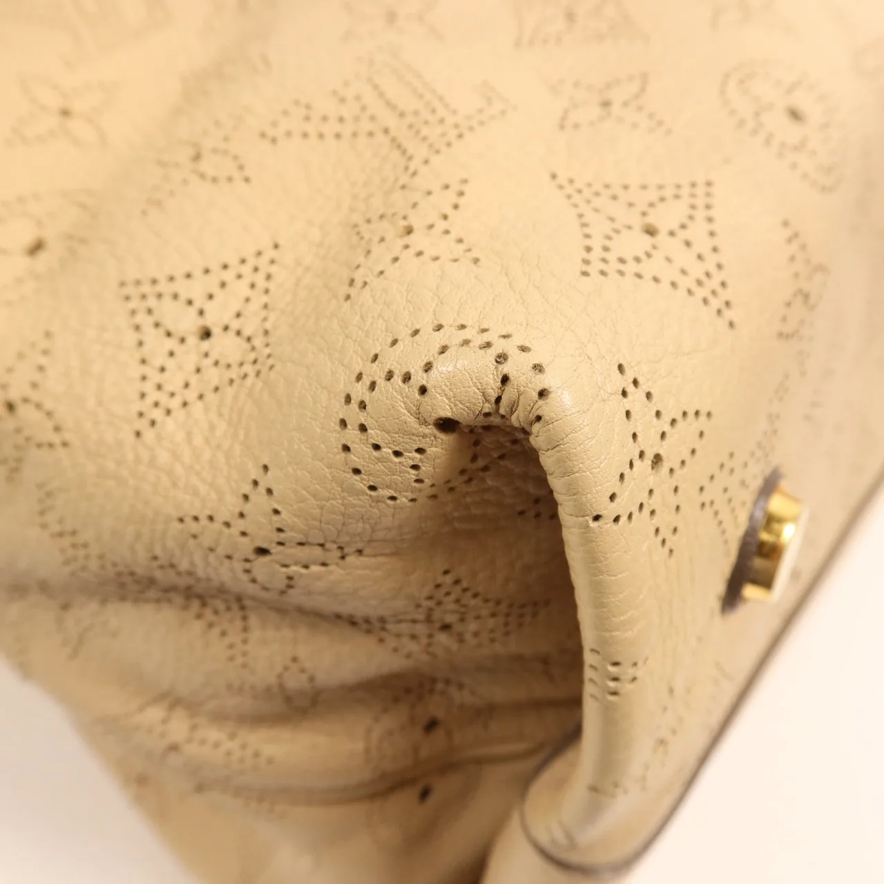 LOUIS VUITTON M93081 手提包 牛皮 米色 / Beige 牛皮 中古品B - 縮圖 8