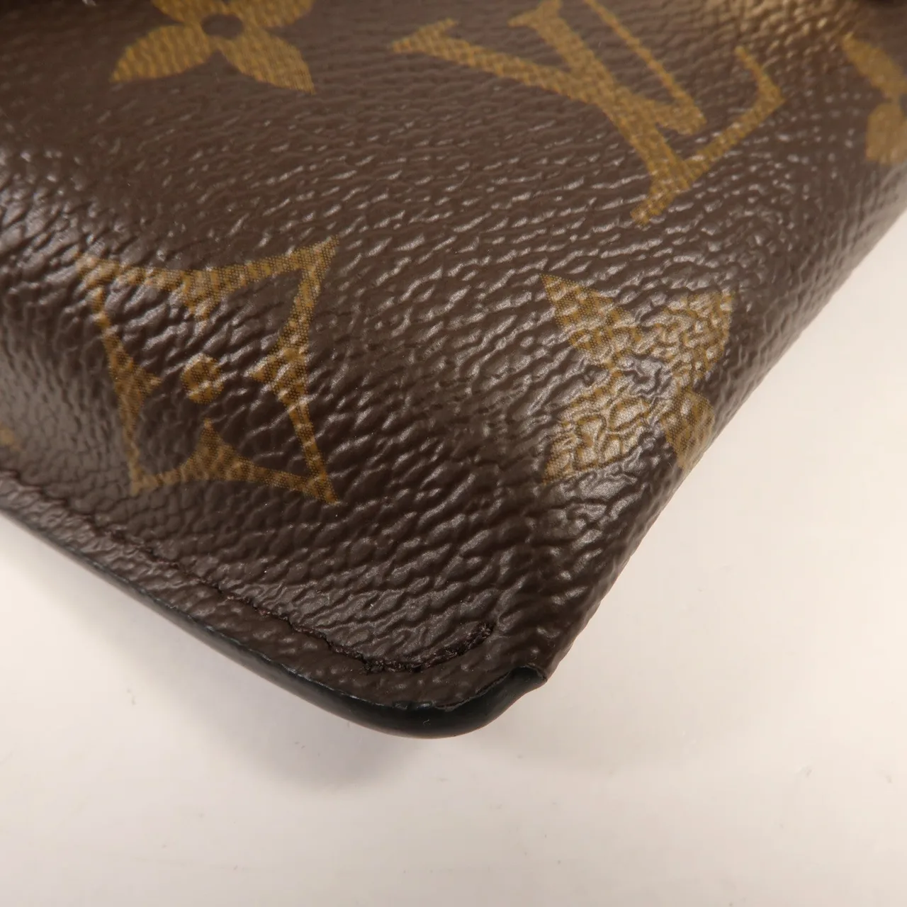 LOUIS VUITTON M80559 兩用包 塗層帆布 棕色 / 黑色 / Black/Brown 塗層帆布 中古品B - 縮圖 6